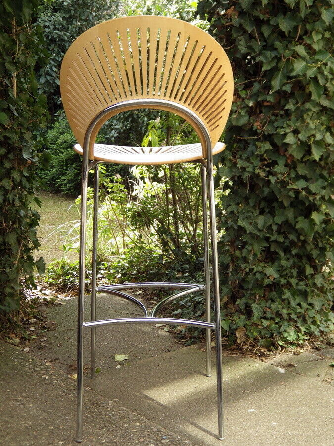 Antique NANNA DITZEL DESIGN Trinidad Model 3300 Chair DANISH BAR STOOL