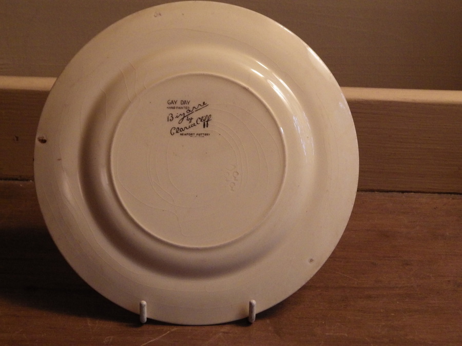 Antique CLARICE CLIFF 1930s Bizarre Gayday SIDE PLATE