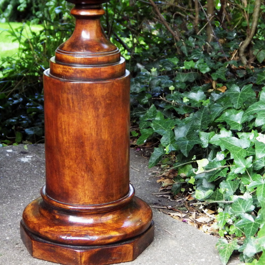 Antique THEODORE ALEXANDER Fine Quality 20th Century Walnut LARGE PEDESTAL URN