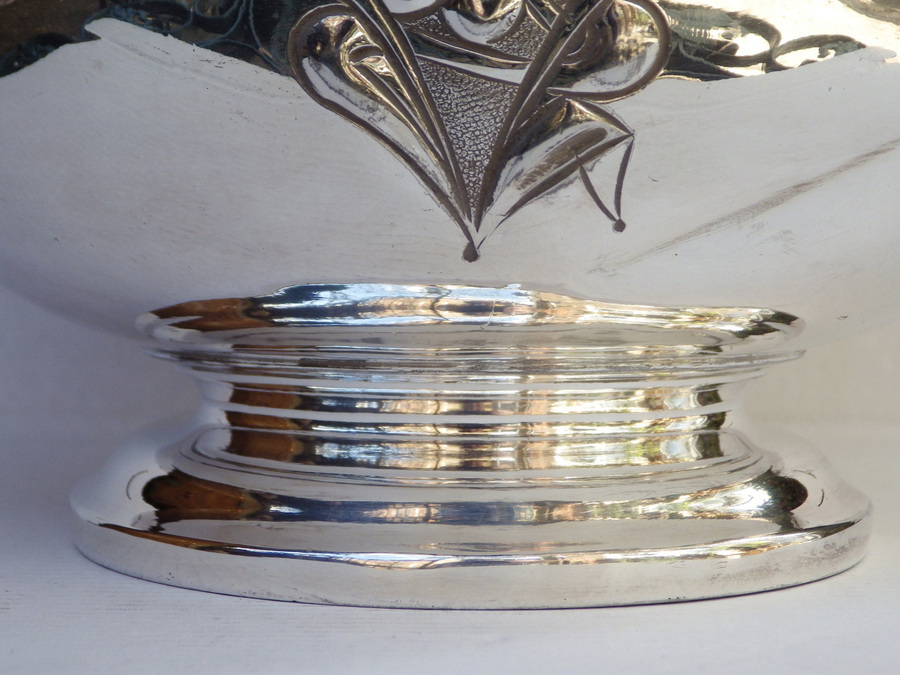 Antique HARRODS Antique 19th Century Silver Plated JARDINIERE