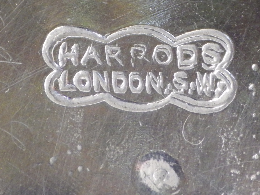 Antique HARRODS Antique 19th Century Silver Plated JARDINIERE