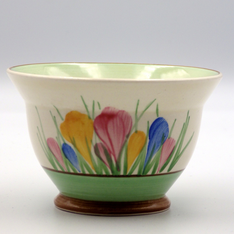 Antique CLARICE CLIFF Spring Crocus SUGAR BOWL