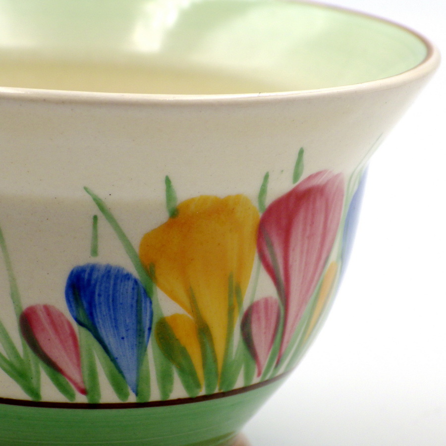 Antique CLARICE CLIFF Spring Crocus SUGAR BOWL