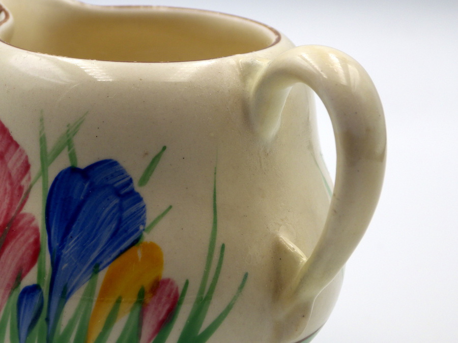 Antique CLARICE CLIFF Spring Crocus CREAM JUG