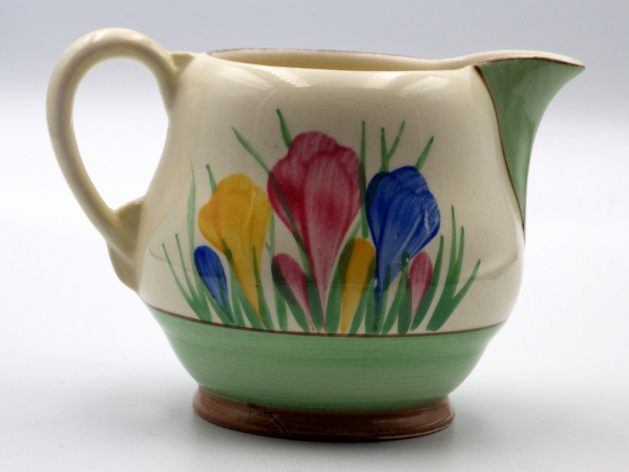 Antique CLARICE CLIFF Spring Crocus CREAM JUG