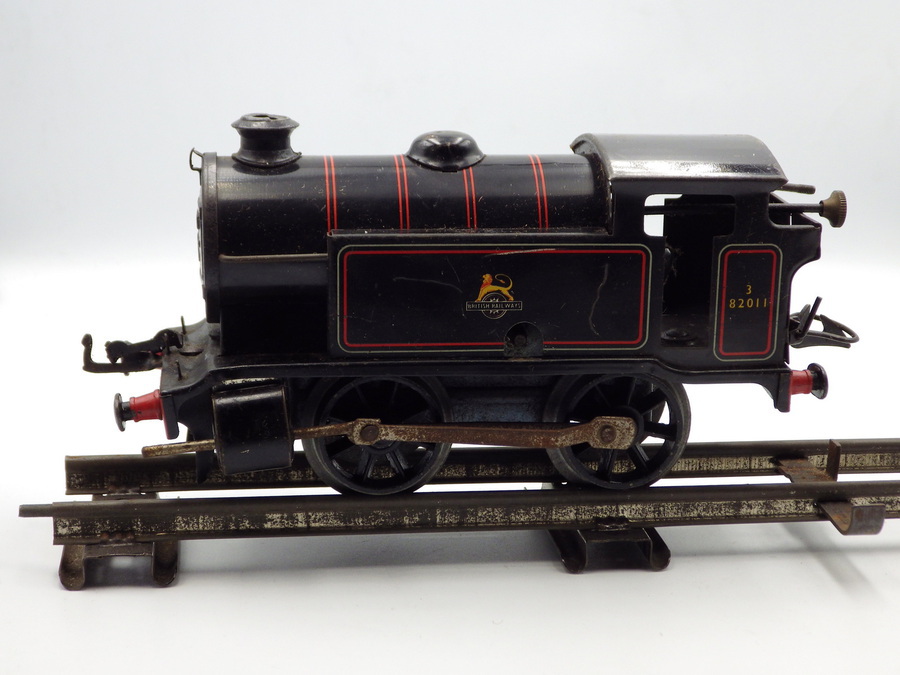 Antique HORNBY O GAUGE 1950s No.40 Tank Goods Vintage Boxed CLOCKWORK TRAIN SET