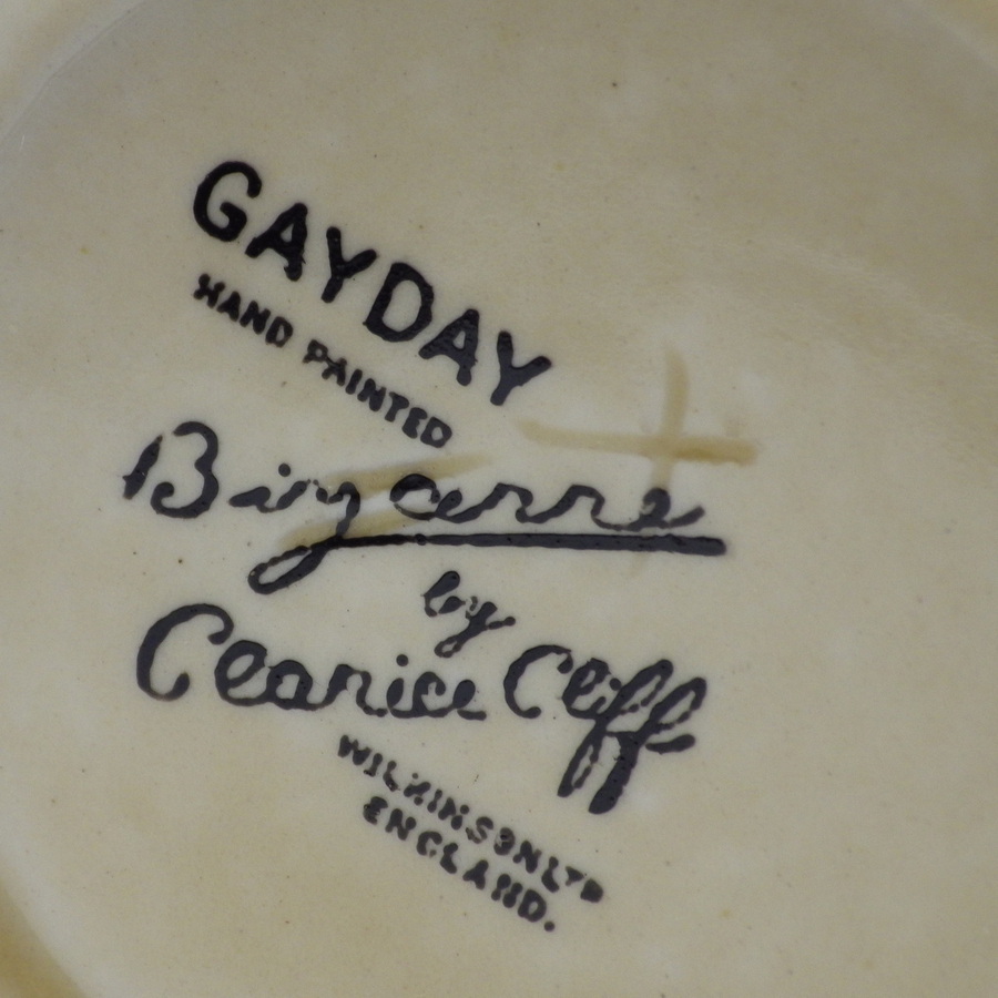 Antique CLARICE CLIFF 1930s Bizarre Gayday MILK JUG