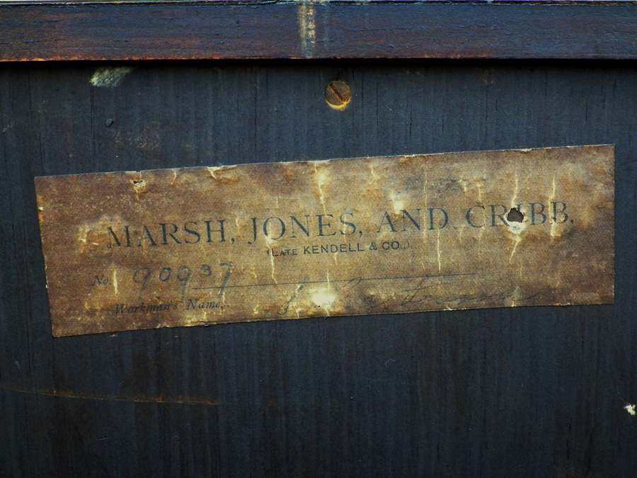 Antique MARSH JONES & CRIBB 19th Century Antique Oak Open Bookcase CHARLES BEVAN
