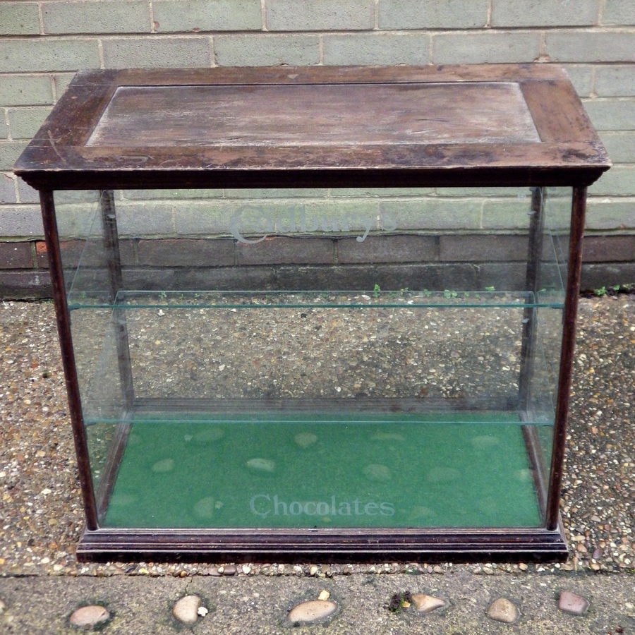 Antique CADBURYS Original Antique Circa 1900 Large Counter SHOP DISPLAY CABINET