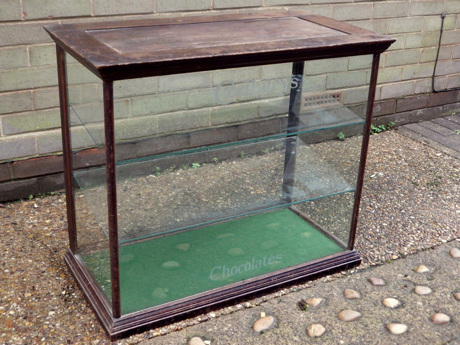 Antique CADBURYS Original Antique Circa 1900 Large Counter SHOP DISPLAY CABINET