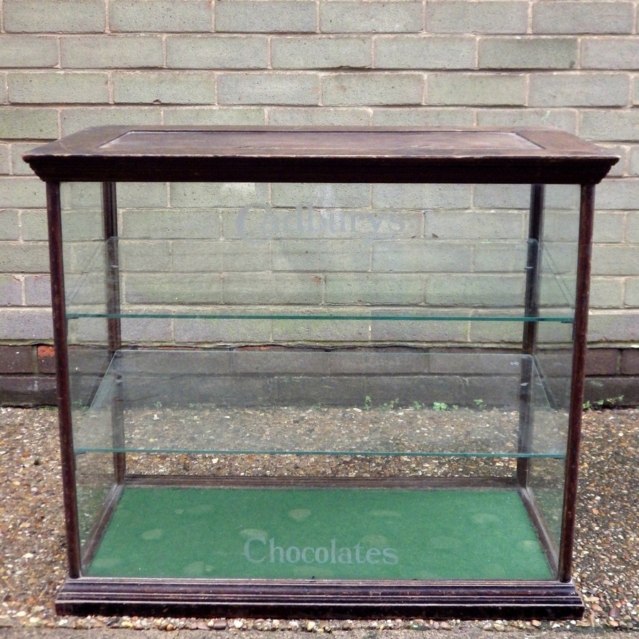 Antique CADBURYS Original Antique Circa 1900 Large Counter SHOP DISPLAY CABINET