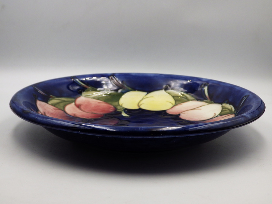 Antique MOORCROFT POTTERY Wisteria Pattern SHALLOW BOWL PLATE