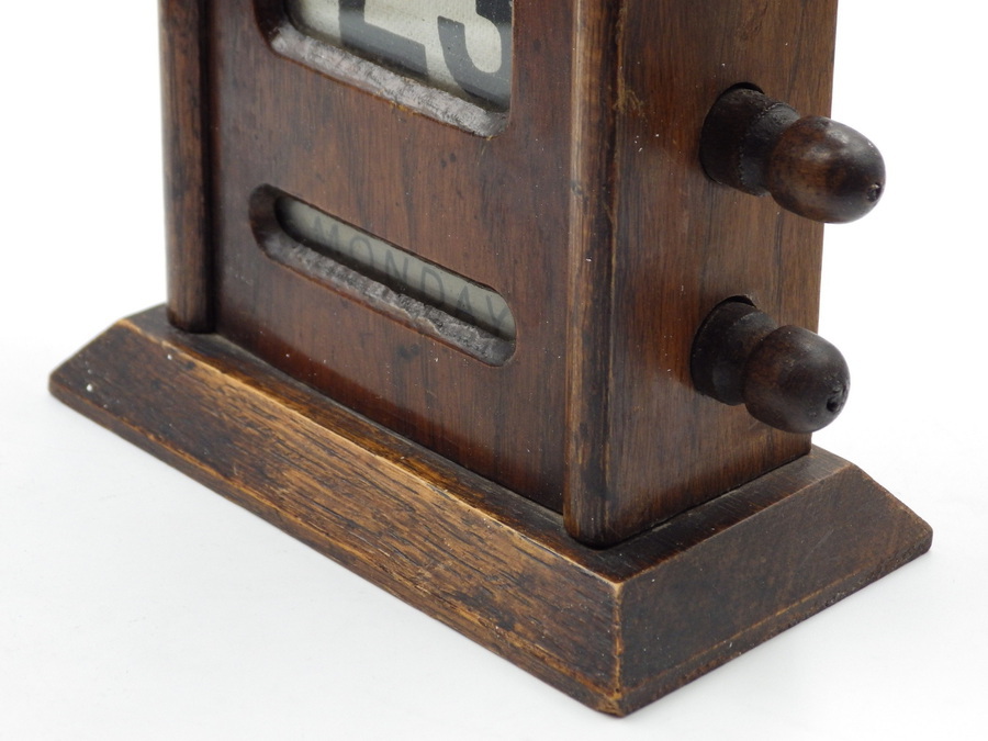 Antique EDWARDIAN Antique English Oak PERPETUAL CALENDAR