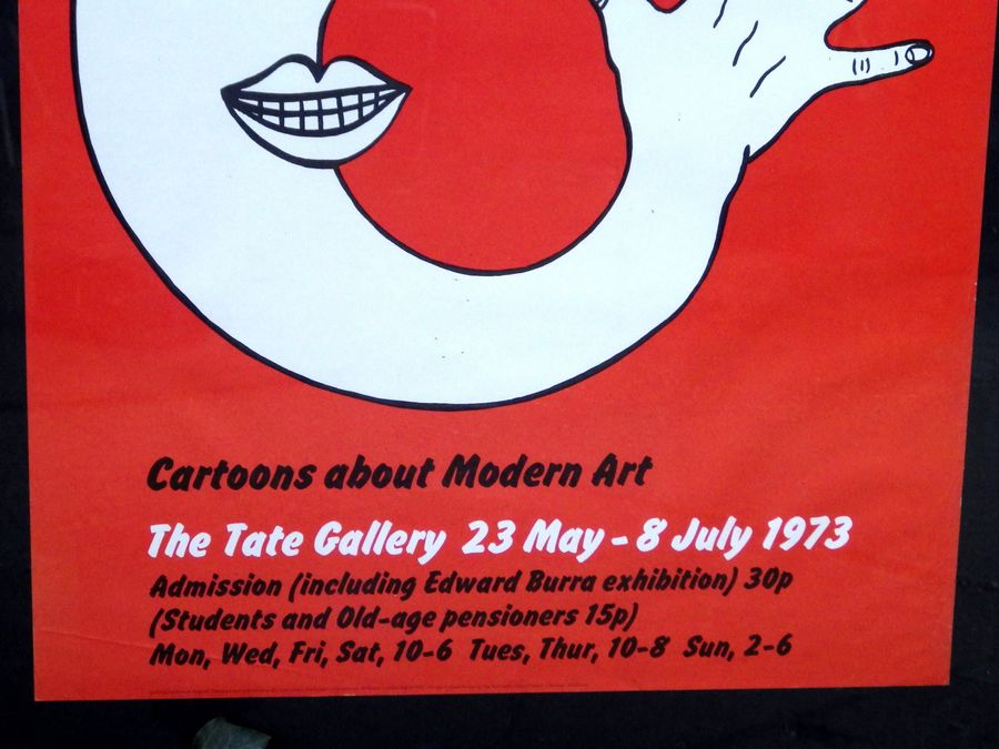 Antique A CHILD OF SIX COULD DO IT! Original 1973 Tate Gallery EXHIBITION POSTER