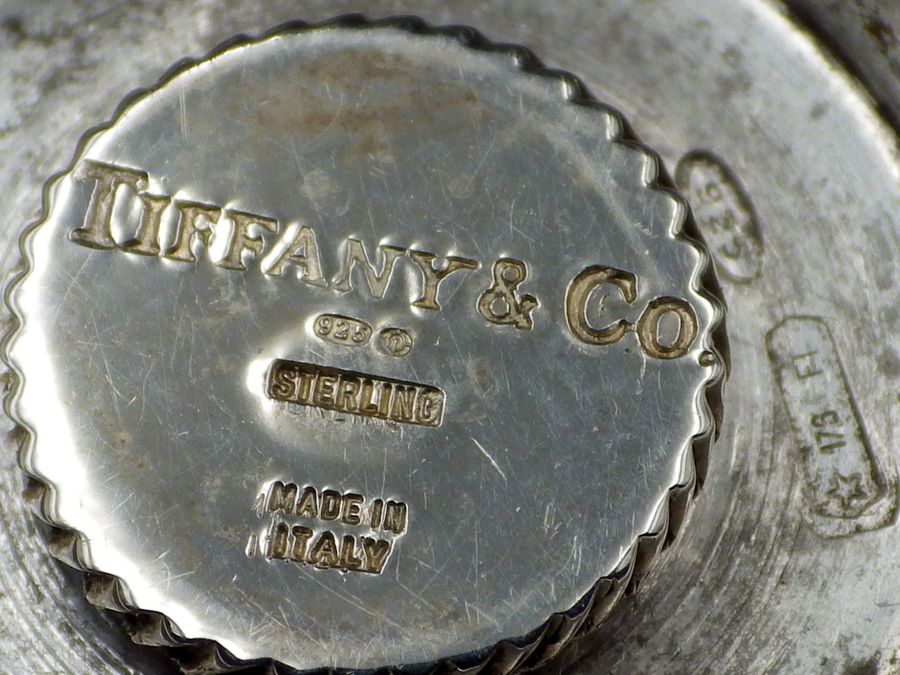 Antique TIFFANY AND CO Art Deco Italian Silver CRUET SET