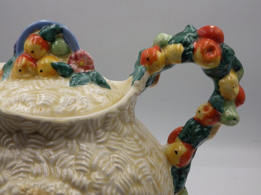 Antique CLARICE CLIFF Celtic Harvest TEAPOT