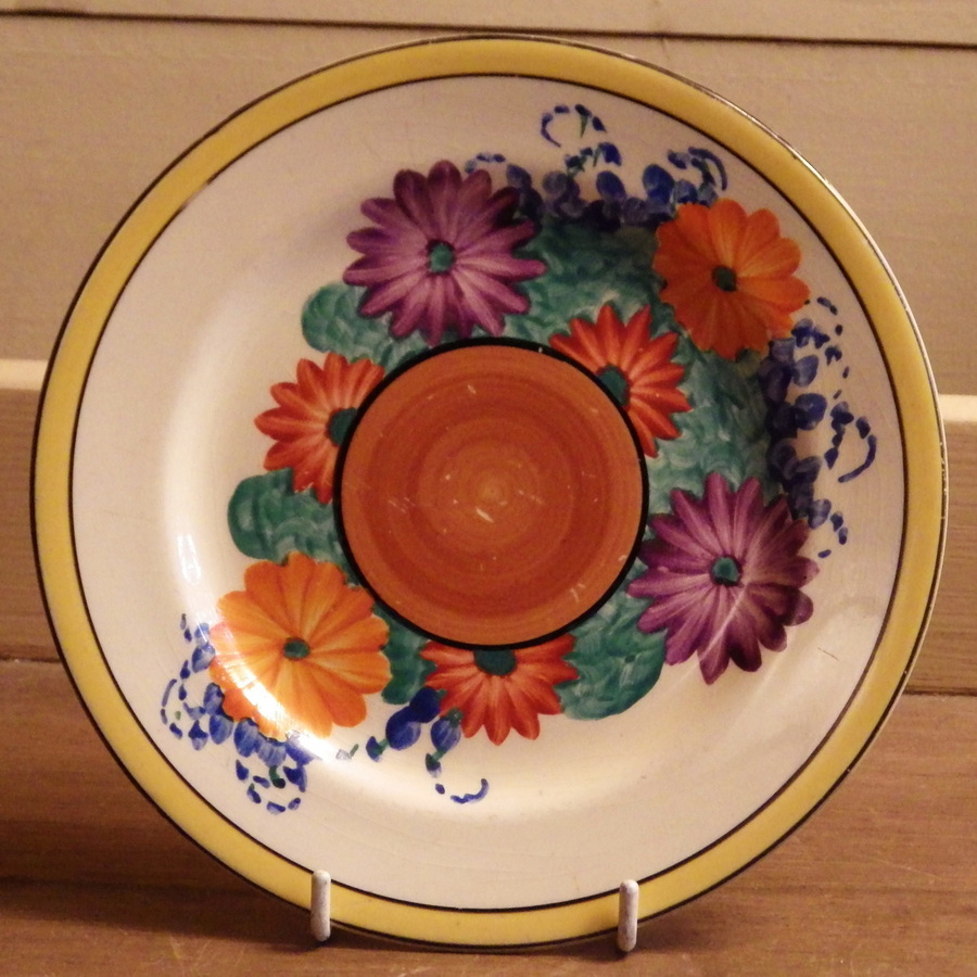 Antique CLARICE CLIFF 1930s Bizarre Gayday SIDE PLATE