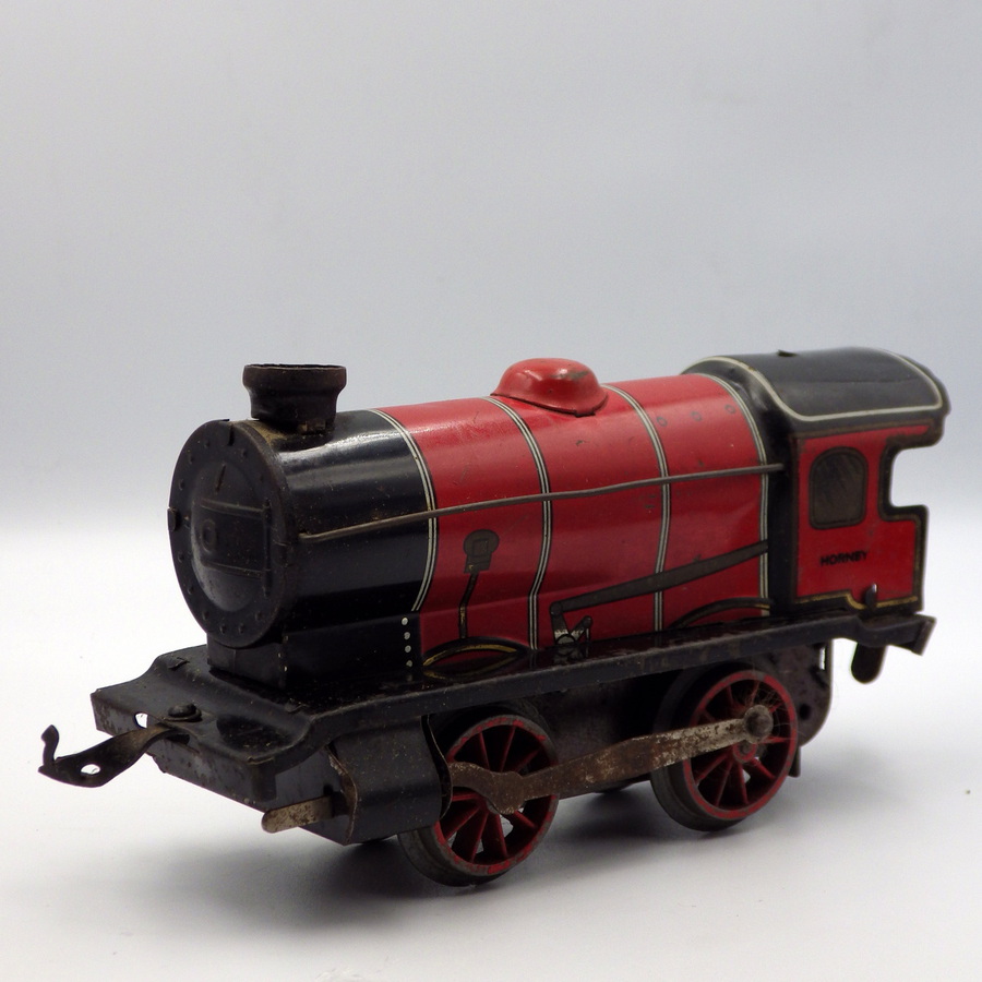 Antique HORNBY O GAUGE 1950s M1 Goods Vintage Boxed CLOCKWORK TRAIN SET ...