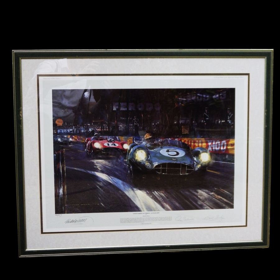 NICHOLAS WATTS Le Mans 1959 - Motor Racing LIMITED EDITION SIGNED PRINT