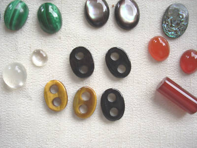 64  MIXED GEM STONES GROUP FROM AN OLD FACTORY
