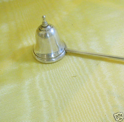 20's STERLING & EBONY SIGNED WEB CANDLE SNUFFER