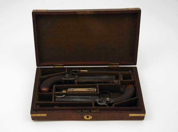 A Cased Pair Of 32 Bore Percussion Pocket Pistols By R. Scott Of London, Circa 1850