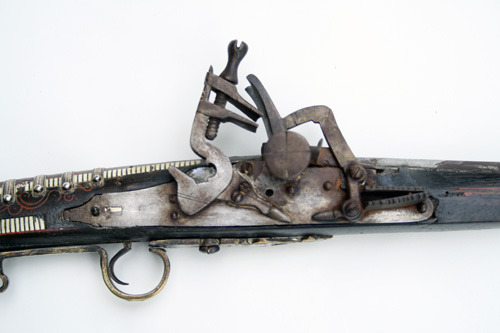 A 32-Bore North African Snaphaunce Long Gun, 19th Century.