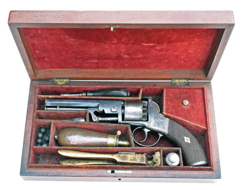 A Cased 50 Bore C. Osborne’s Improved Percussion Revolver, Circa 1858