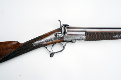 A Beautiful 11 Bore Pin-Fire Sporting Gun By Geo T. Cox of Winchester, Circa 1860.
