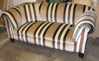 SOLD-Victorian 2str drop arm Chesterfield