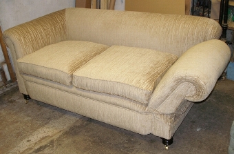 Antique SOLD-Large Victorian 2str drop arm Chesterfield