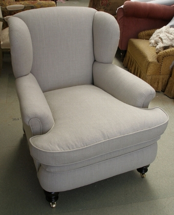 Antique SOLD-Victorian/Edwardian winged armchair 