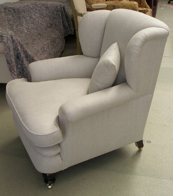 Antique SOLD-Victorian/Edwardian winged armchair 