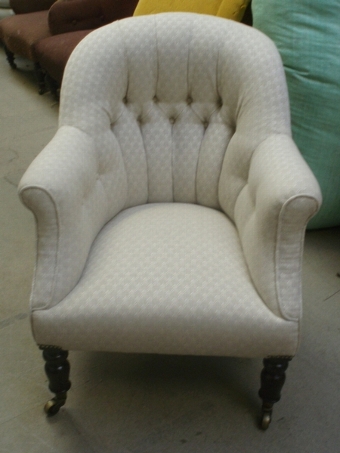 SOLD-Victorian button back Armchair