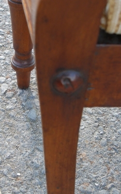 Antique SOLD-4 Victorian ballon back dining chairs