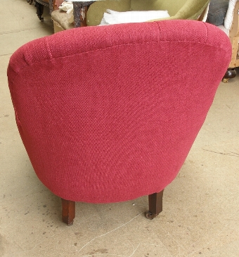 Antique SOLD-Victorian deep buttoned salon armchair
