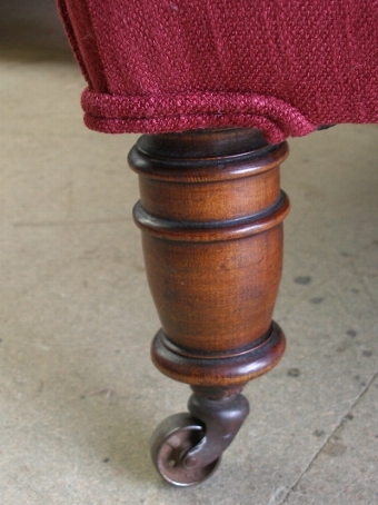 Antique SOLD-Victorian deep buttoned salon armchair