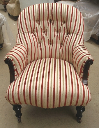 Victorian deep buttoned armchair - SOLD