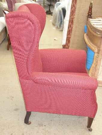 Antique Edwardian winged armchair - SOLD