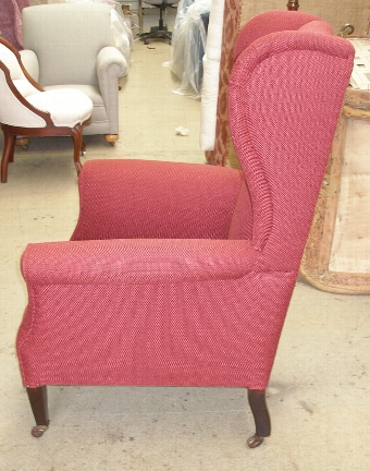 Antique Edwardian winged armchair - SOLD