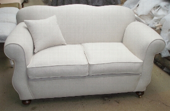 Edwardian 2str drop arm sofa - SOLD