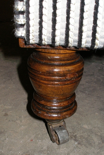 Antique SOLD-2str Victorian drop arm chesterfield