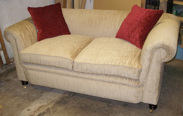 SOLD-Large Victorian 2str drop arm Chesterfield