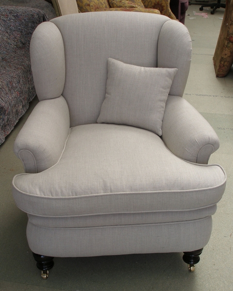SOLD-Victorian/Edwardian winged armchair 
