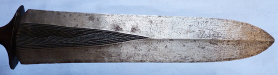 Antique Rare 19th Century African Congo Tribal Short Sword