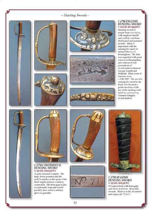 Antique World Swords 1400-1945 – An Illustrated Price Guide for Collectors 