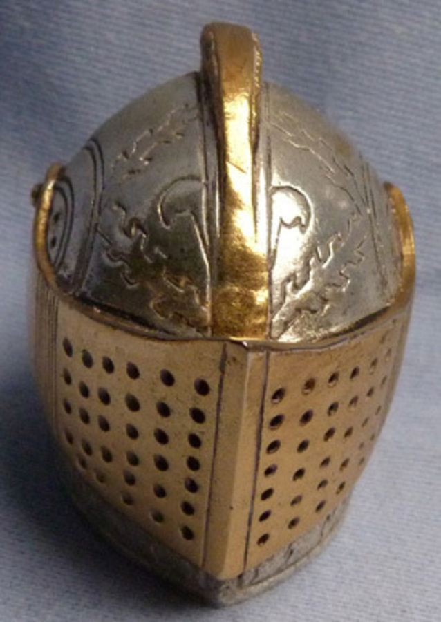 Antique “Warriors of the World” – English Knight – Solid Silver & 22ct Gold-Plated
