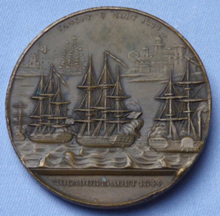 Antique French 1844 Bronze Medallion – Battle of Mogador