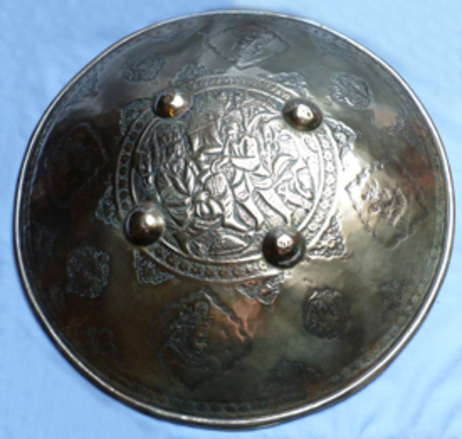 Antique/Vintage Middle Eastern Brass Shield