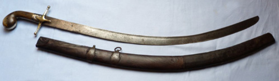 18th Century Ottoman Arab Shamshir Fighting Sword – Captured European Blade(?)